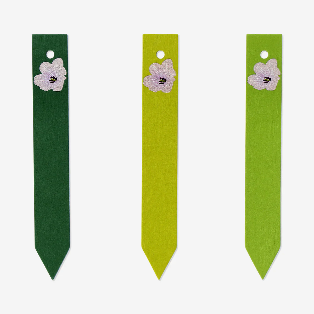 Wooden plant labels with flowers - 15 pcs - Image 3