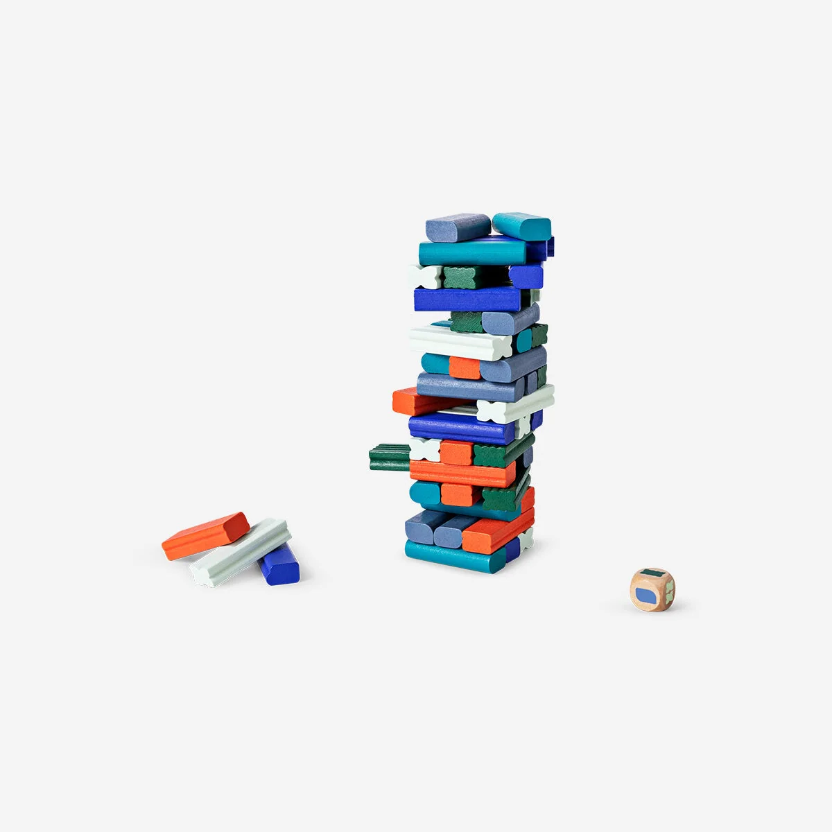 Wooden stacking tower game