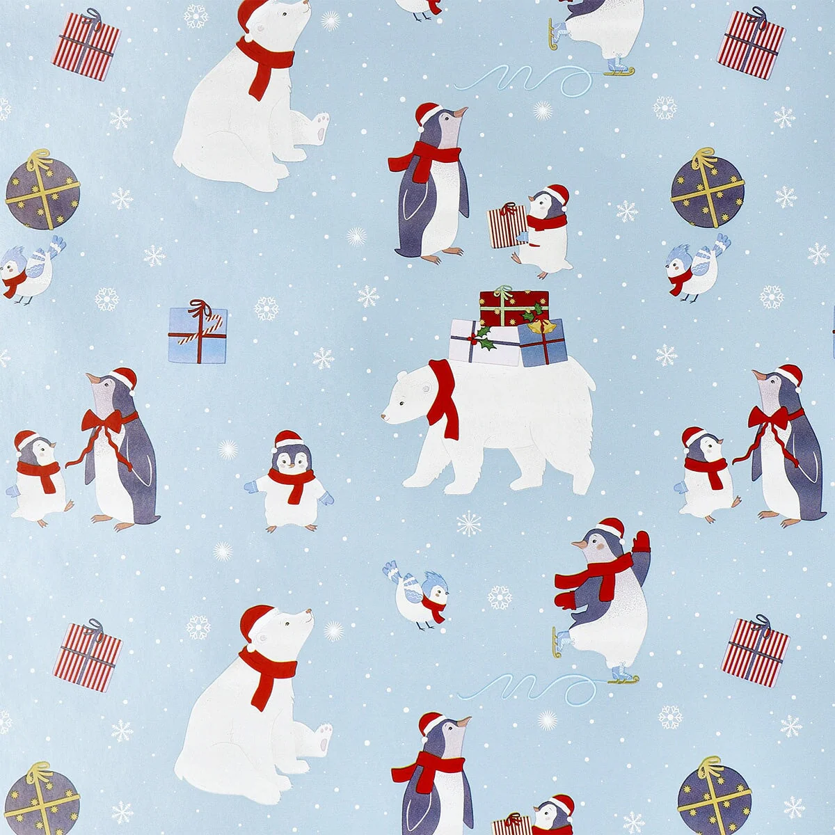 400 cm Wrapping paper - Christmas animals - Image 2