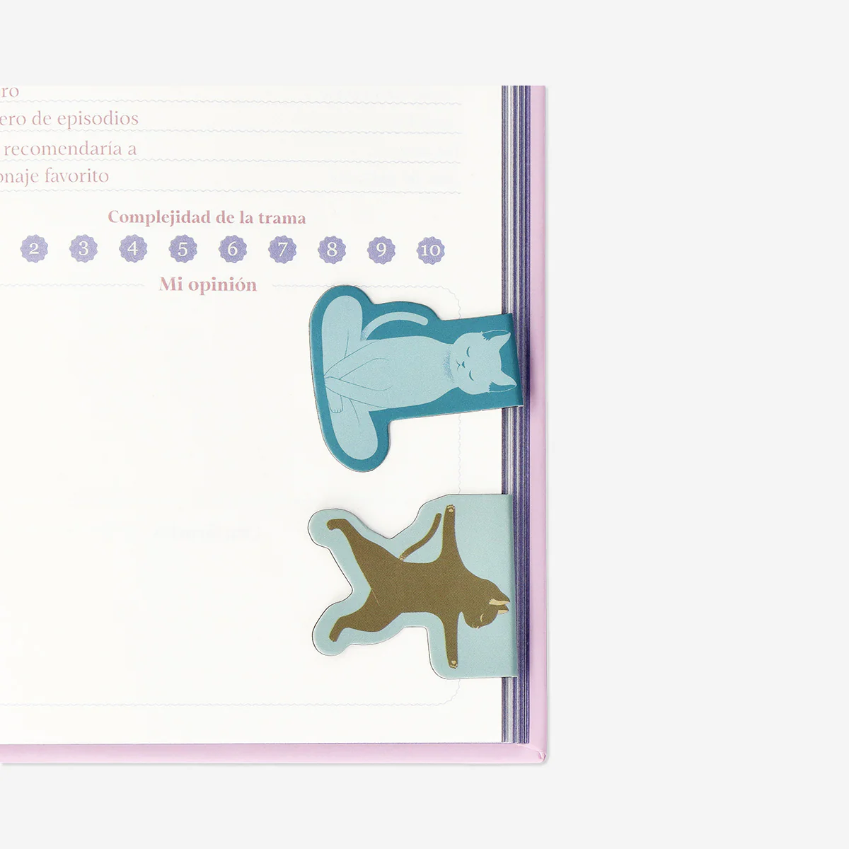 Yoga cats magnetic bookmarks - 4 pcs - Image 2