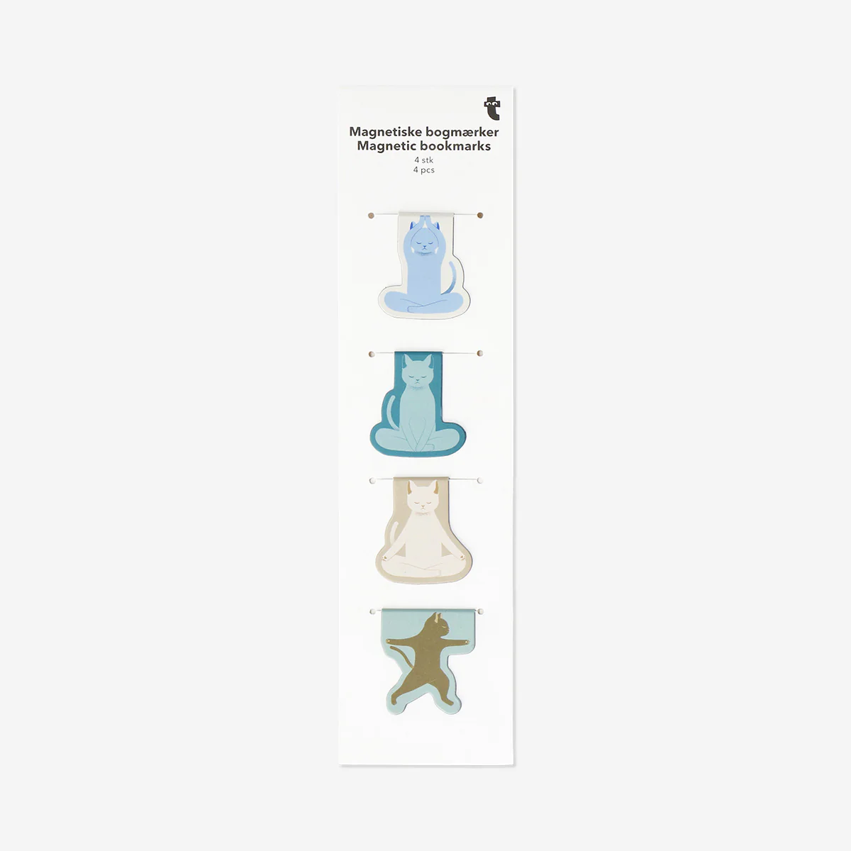 Yoga cats magnetic bookmarks - 4 pcs - Image 3
